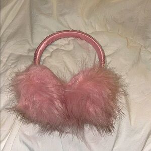 Pink Fluffy girls ear muffs
